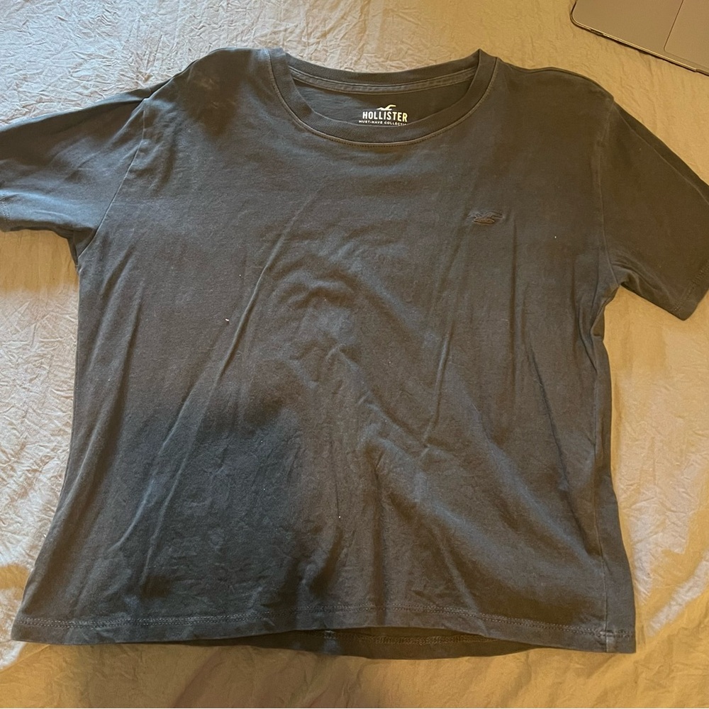 Hollister Black Cotton T-Shirt
